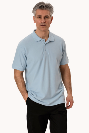 Basic Polo - Ljusblå