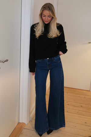 Bianca Lågmidjade Jeans - Mellanblå