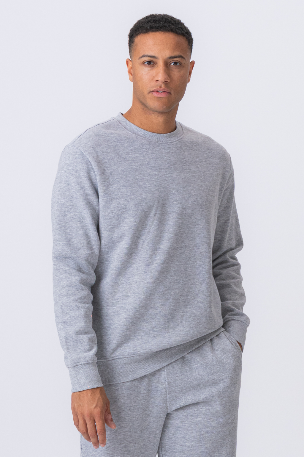 Essential Crewneck - Grå Melange