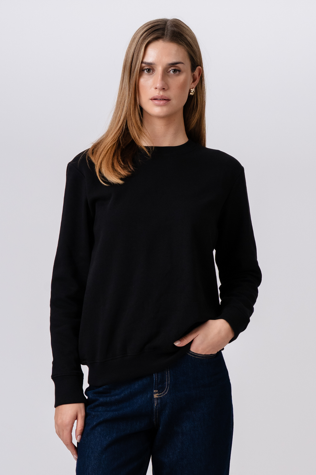Sweatshirt Crewneck - Svart