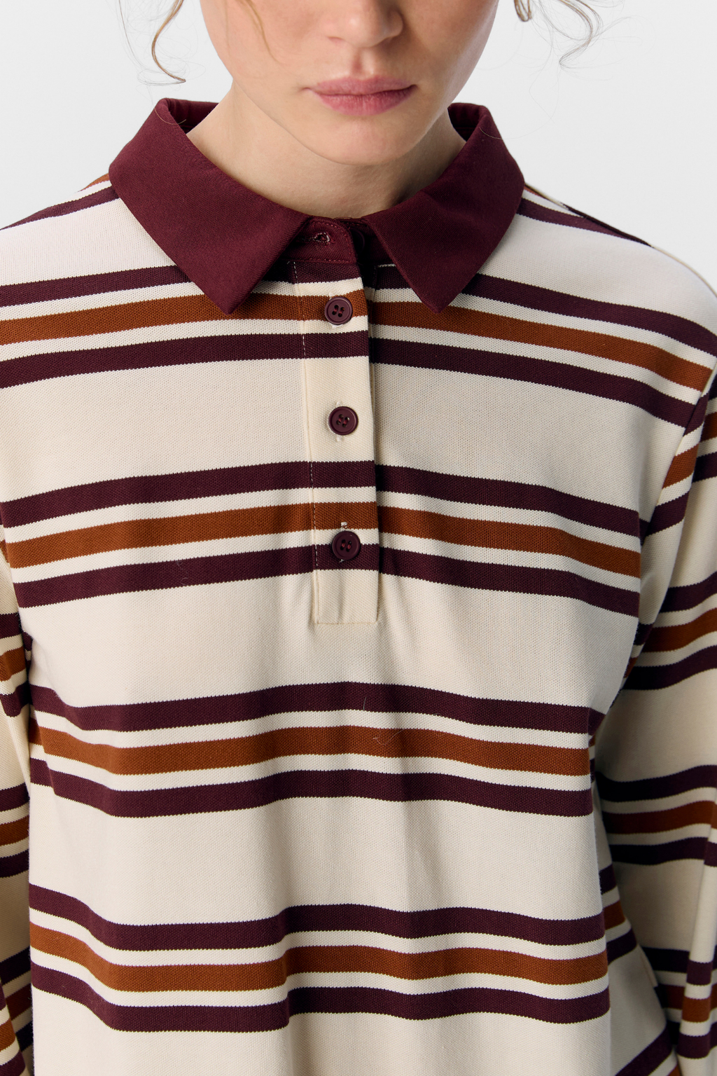 Nana L/S Polo Topp - Java