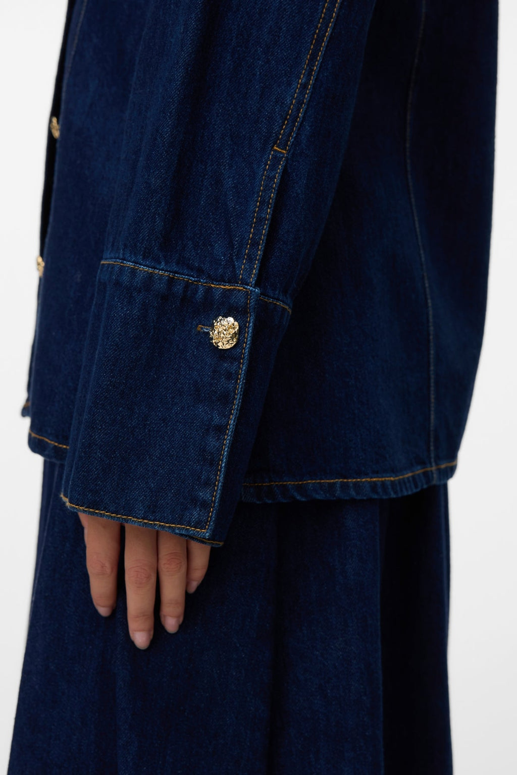 Nikka Jeansskjorta - Mörkblå Denim