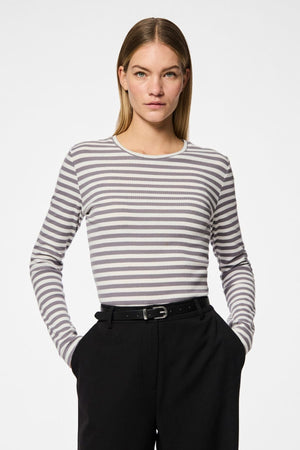 Myra Slim Belt - Svart Silver
