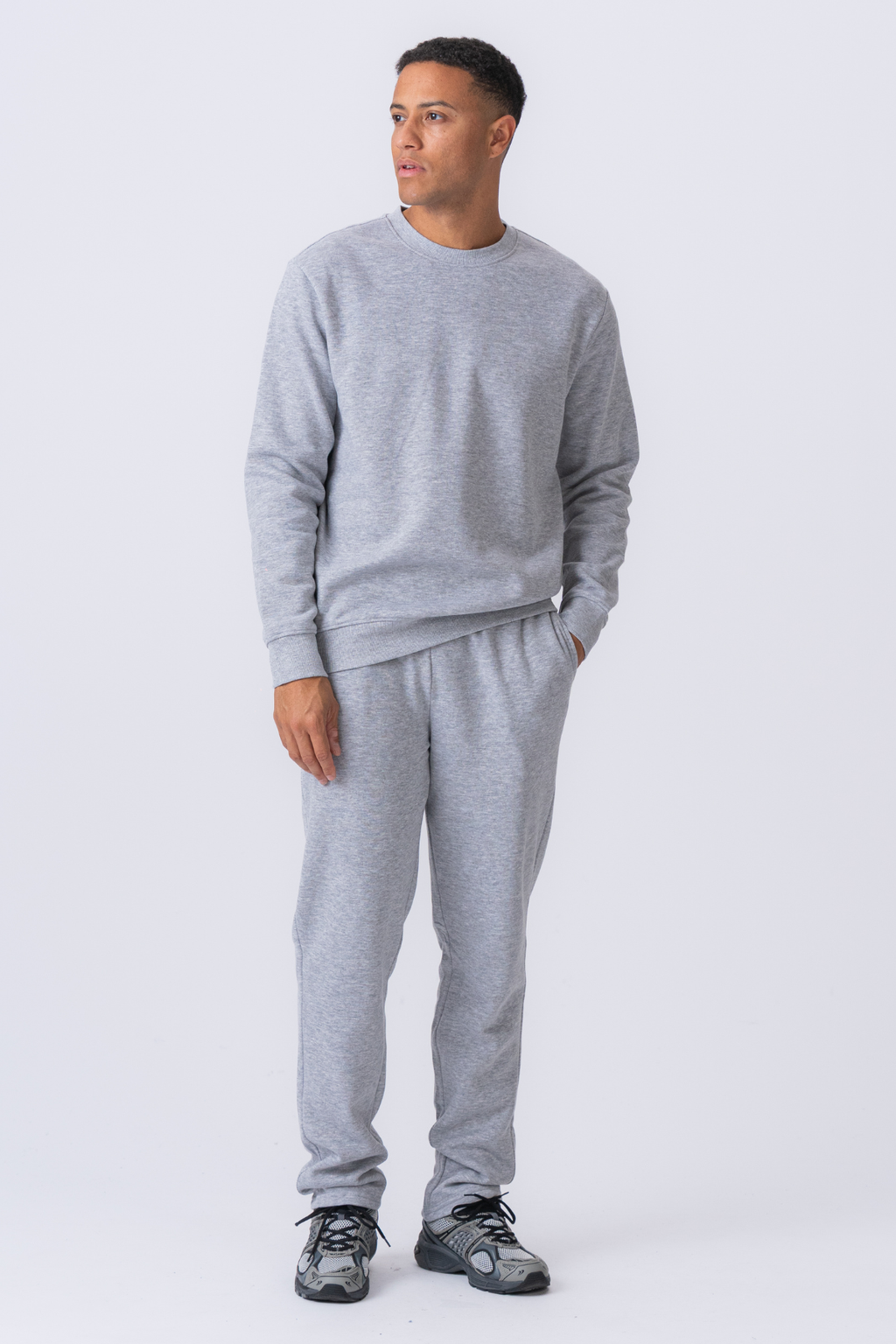 Essential Crewneck - Grå Melange