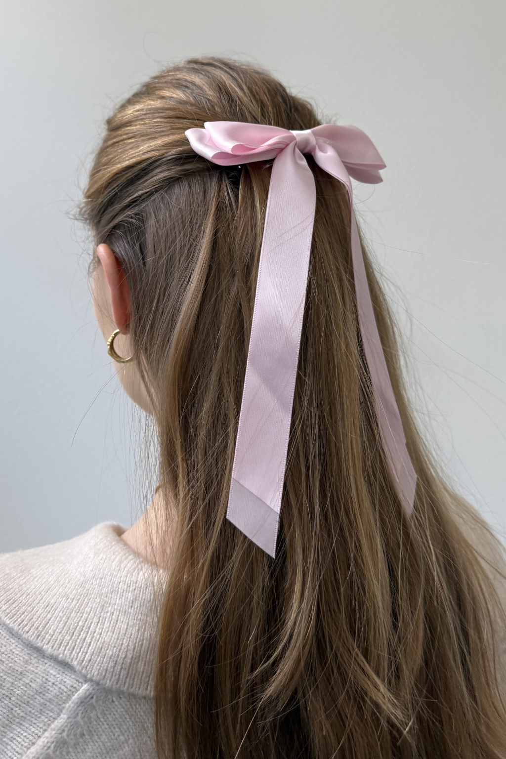 Bow Clip - Ljusrosa
