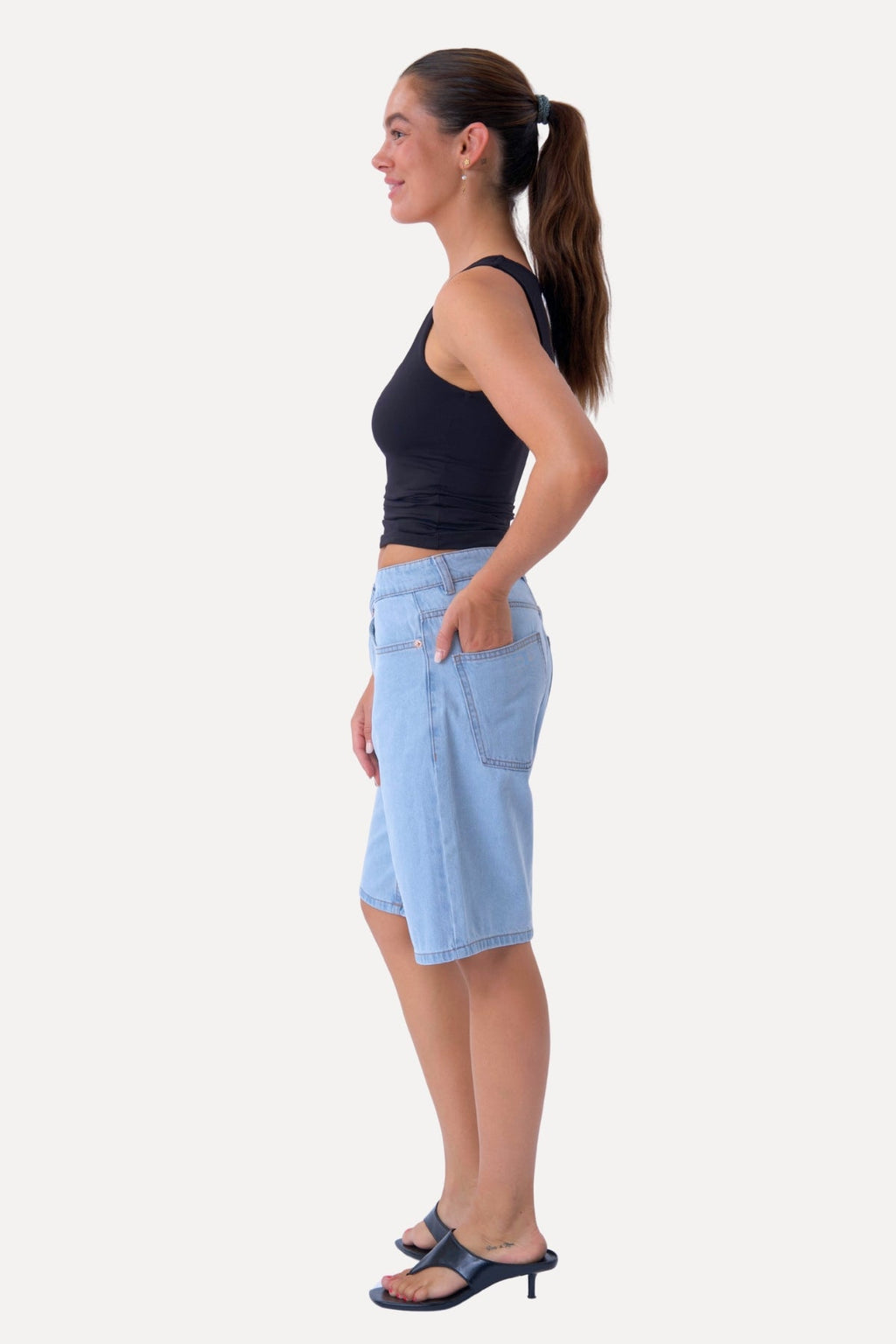 Denim Shorts - ljusblå