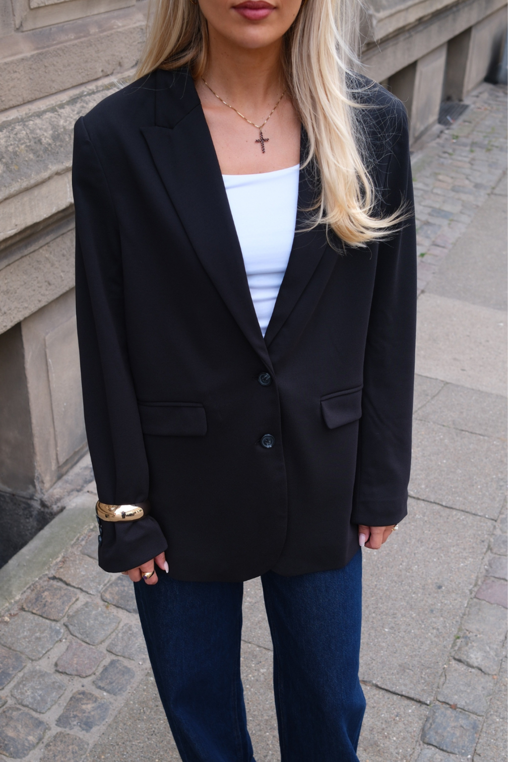 Klassisk fit Blazer - Marinblå