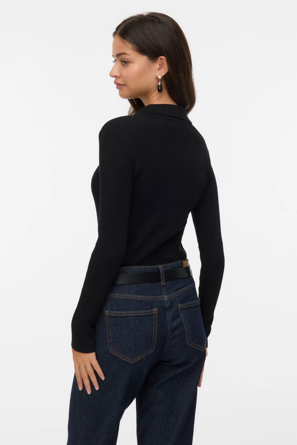 Silje Poloneck Pullover - Svart
