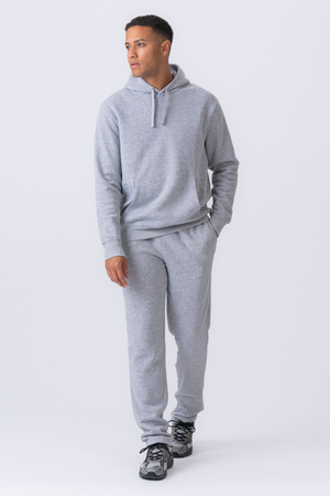 Essential Hoodie - Gråmelerad