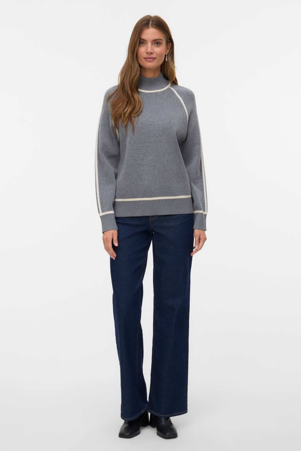 Guld Polotröja - Mellangrå W. Birch