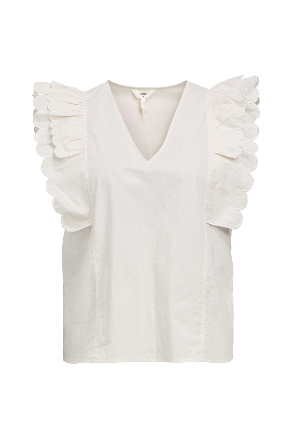 Hope Papaya Nour S/S Top - Vit Sand