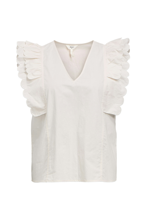 Hope Papaya Nour S/S Top - Vit Sand