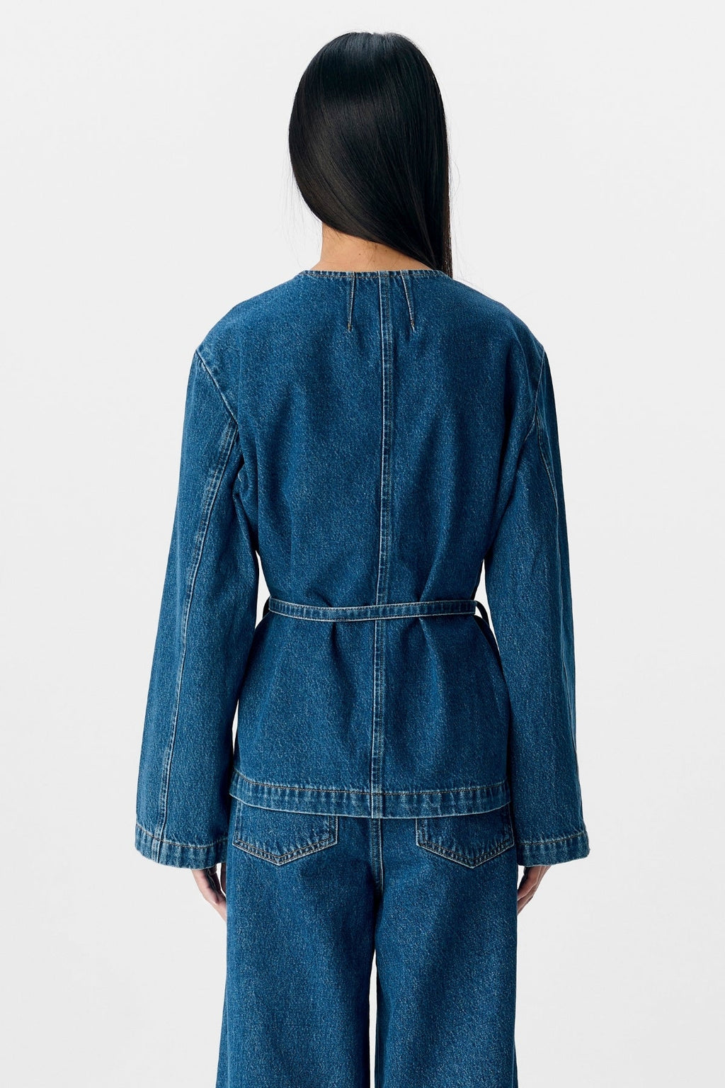 Mallie Blazer - Mellanblå Denim