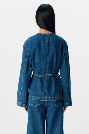 Mallie Blazer - Mellanblå Denim