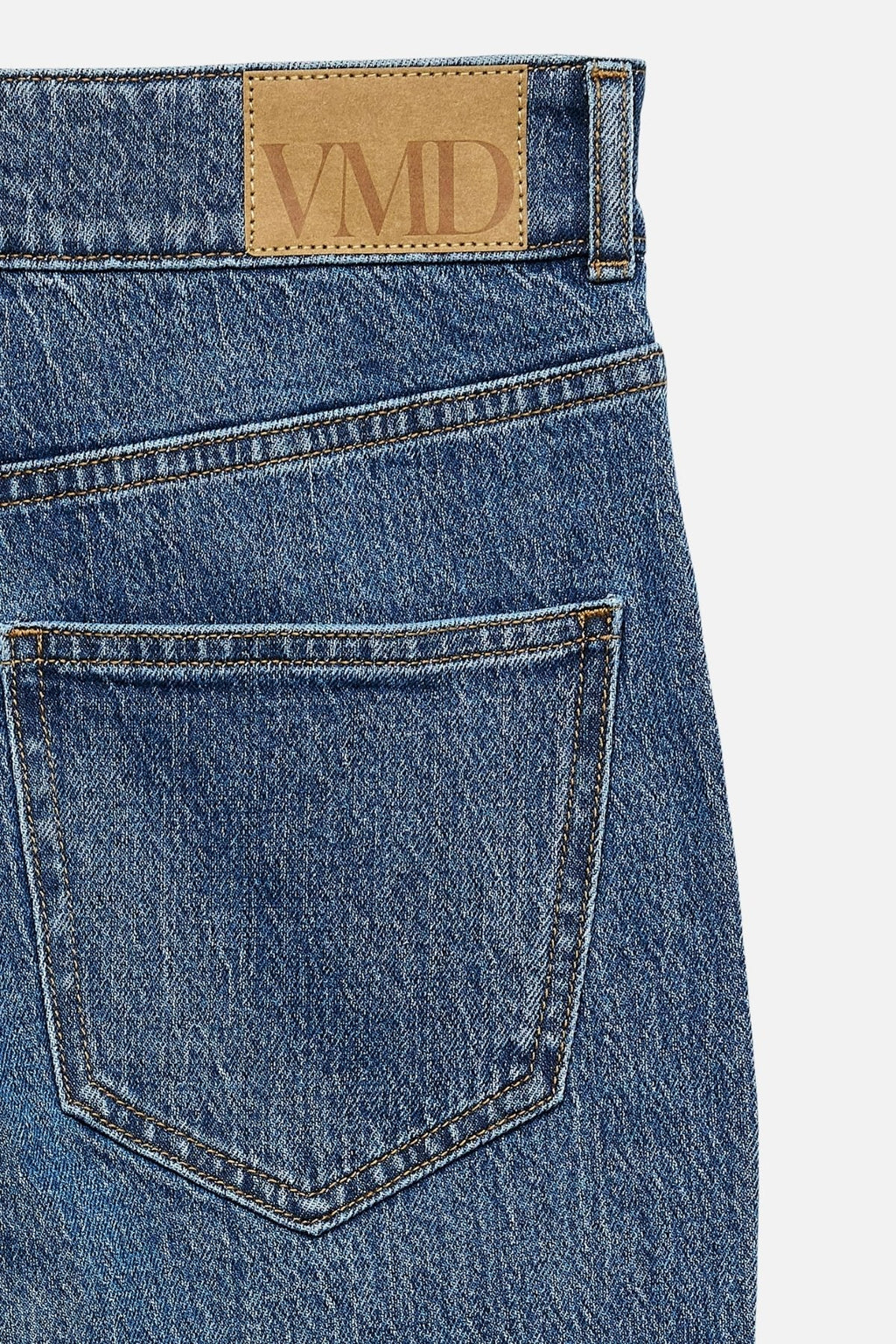 Tessa Breda Fickor Jeans - Medium Blå Denim