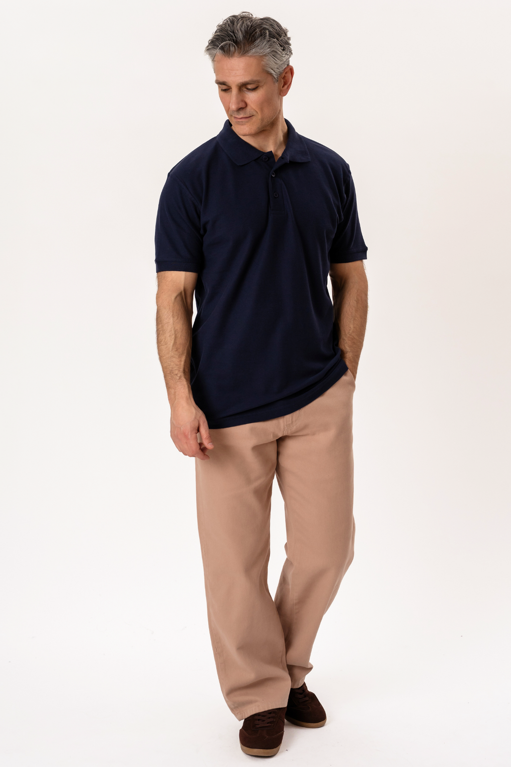 Basic Polo - Marinblå