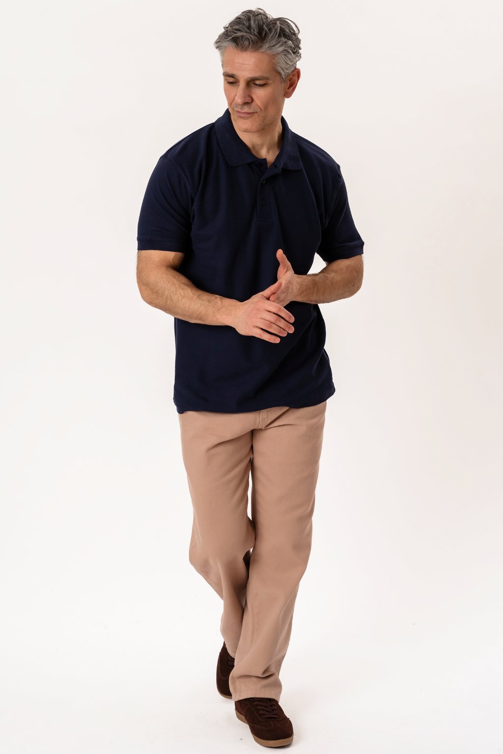 Basic Polo - Marinblå