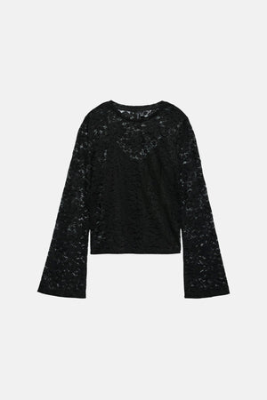 Kanya O-Neck Kort Topp - Svart