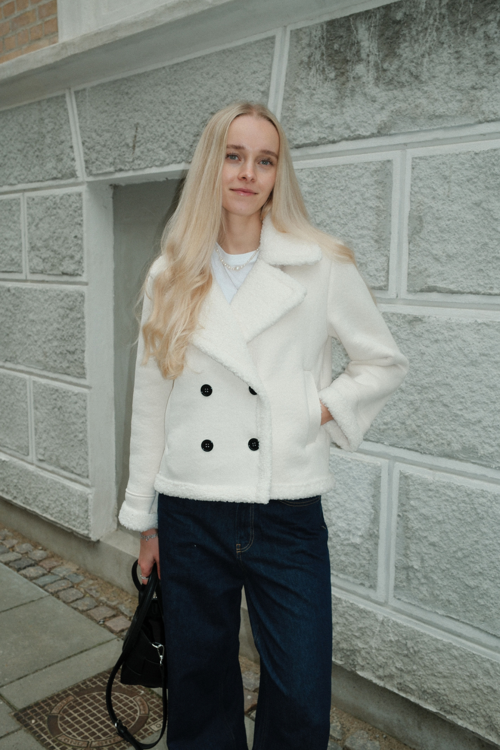 Shearling Kort Jacka - Krita