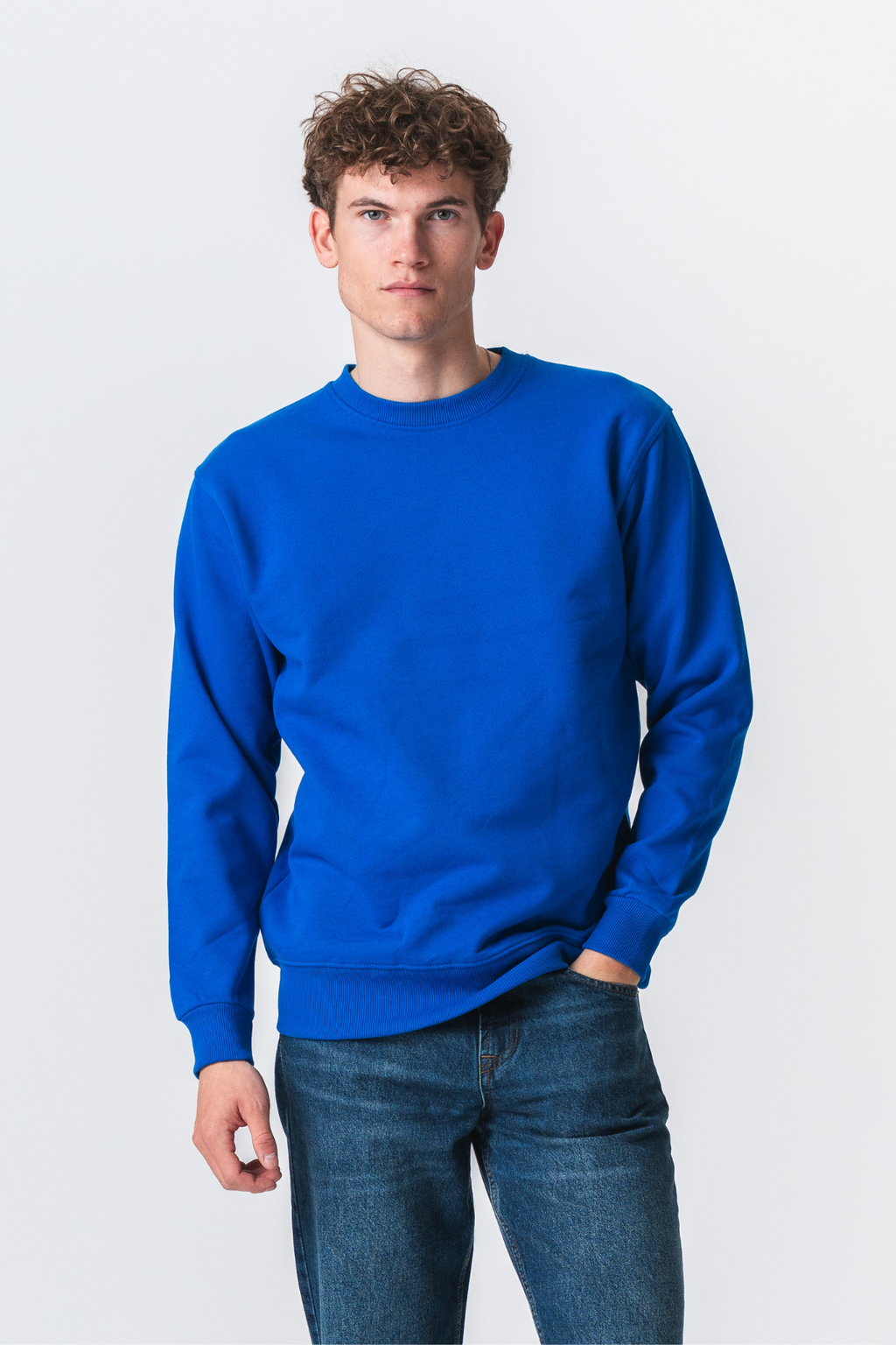 Basic Crewneck - Swedish Blå