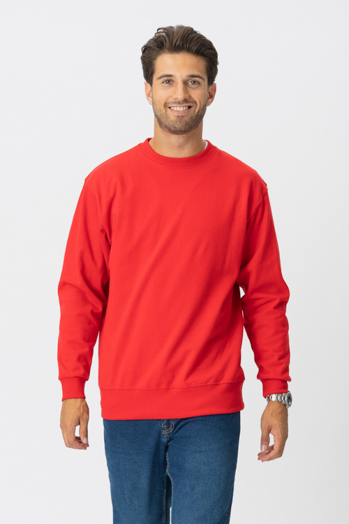 Basic Crewneck - Danmarks Röd