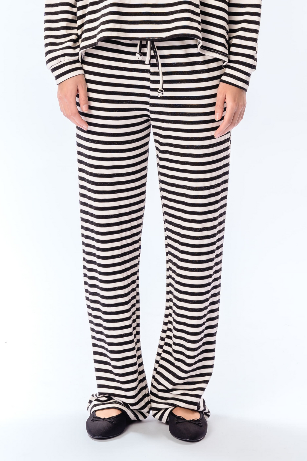 Randiga Byxor - Svart