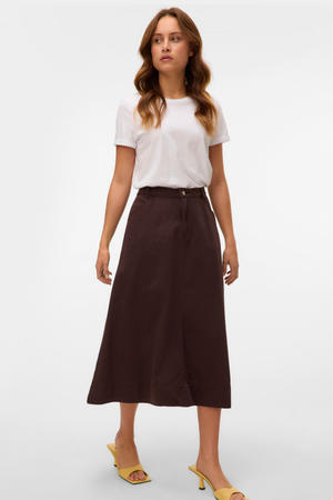 Filia Färgad Denimkjol - Chocolate Torte