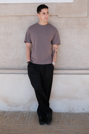 Heavy Boxfit Tee - Mörkgrå