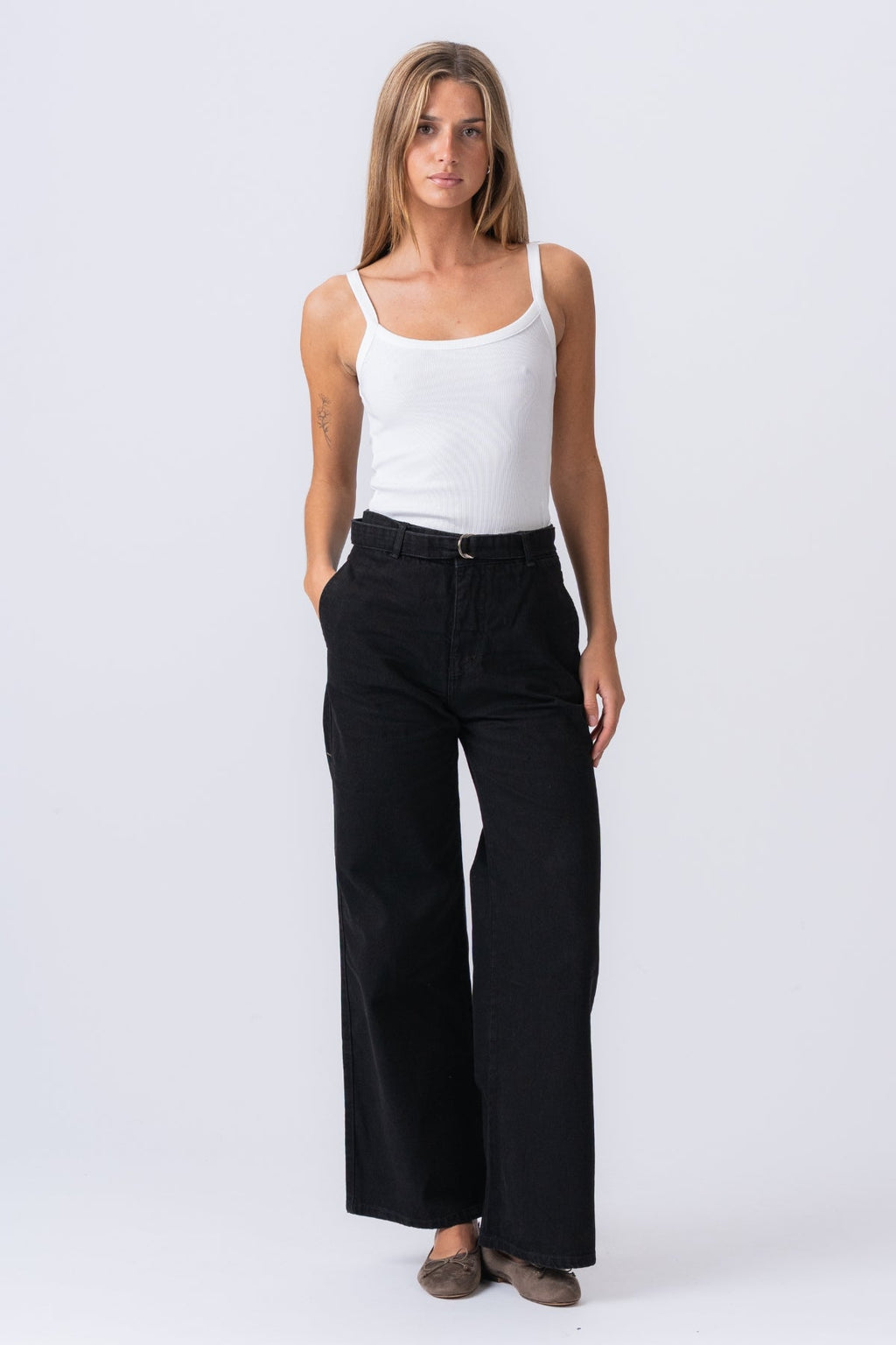 Amalia Jeans - Mörkgrå