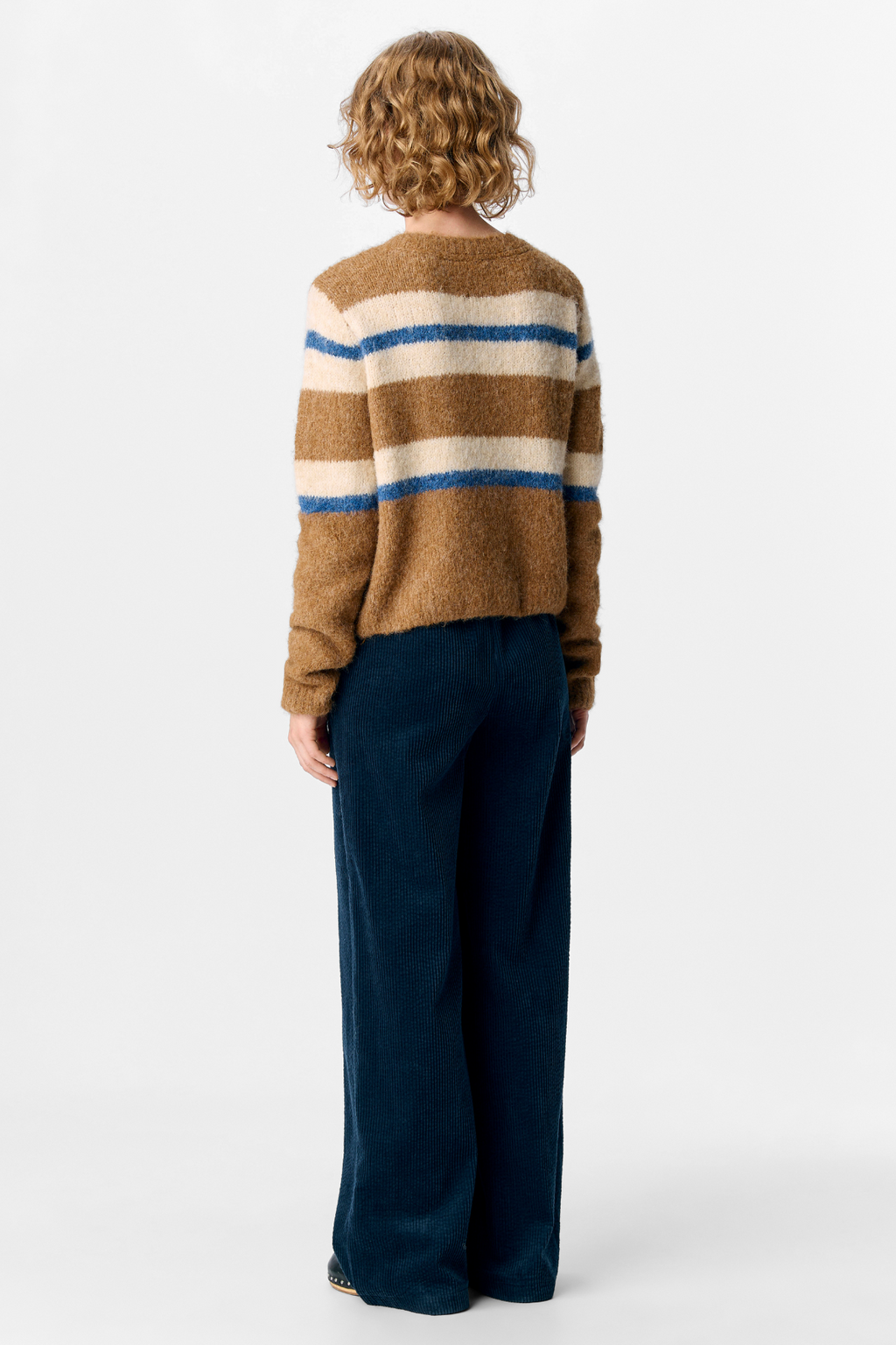 Galia Stickad Cardigan - Tannin Melange