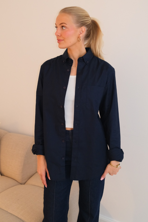 Boyfriend Oxfordskjorta - Navy