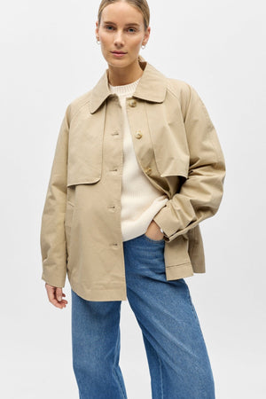 Paula Trench Jacket - Humus