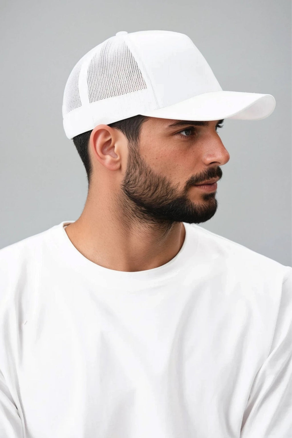 Retro Trucker Cap - Vit