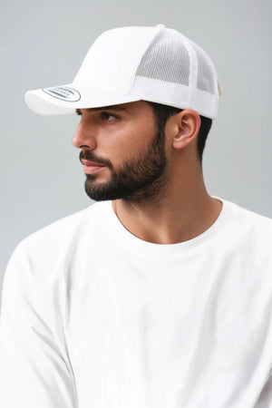 Retro Trucker Cap - Vit