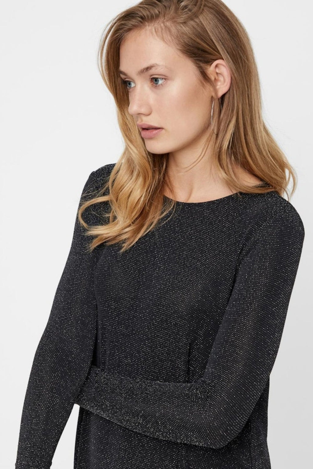 Sparkle Mini Klänning - Svart