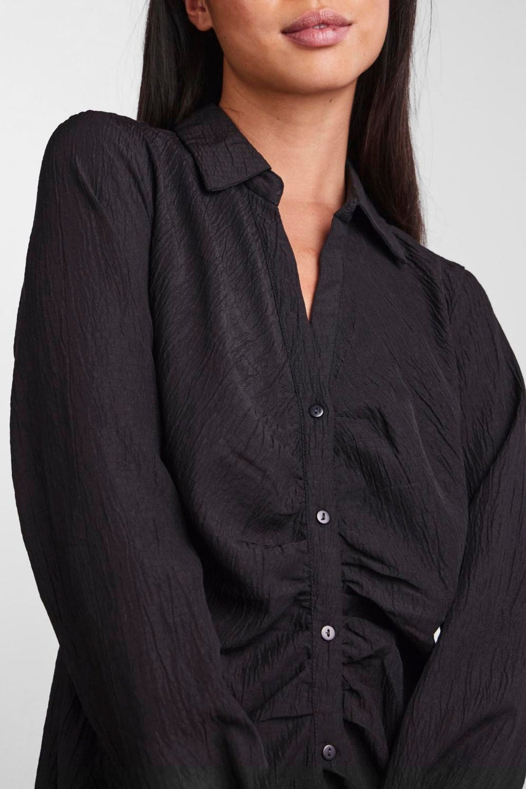 Anne Långärmad Klänning - Svart