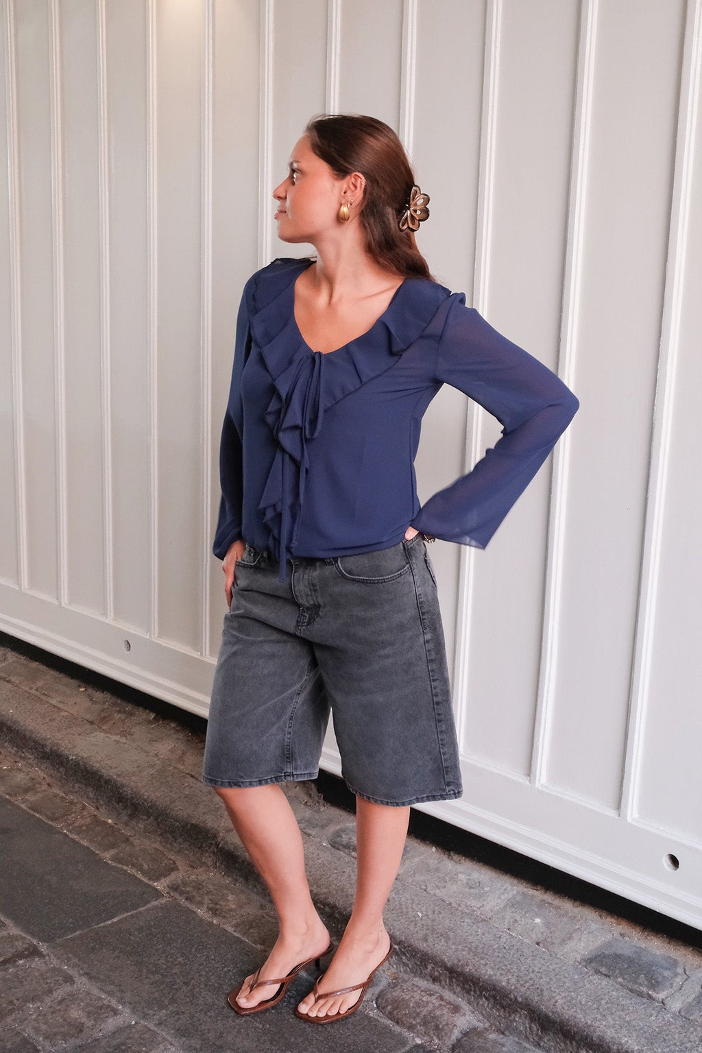 Alba Blus - Navy