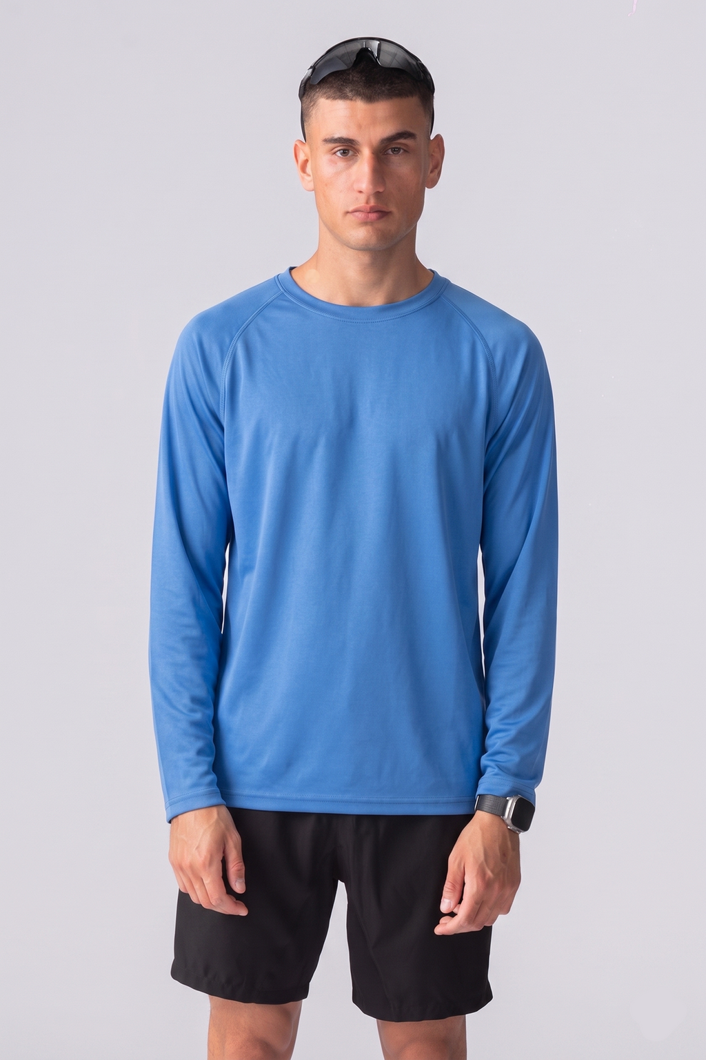 Långärmad  Gym Tee - Blå