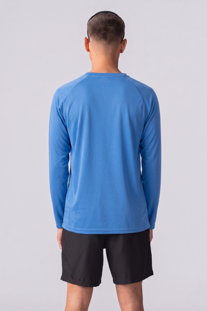 Långärmad  Gym Tee - Blå