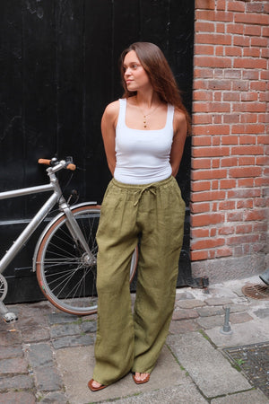 Astrid Linne Pants - Olive
