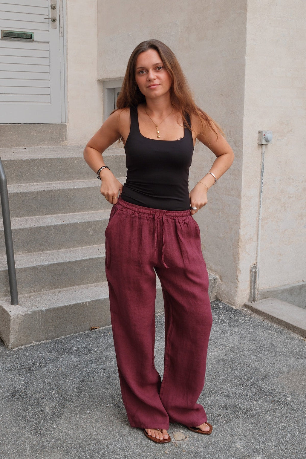 Astrid Linne Pants - Röd
