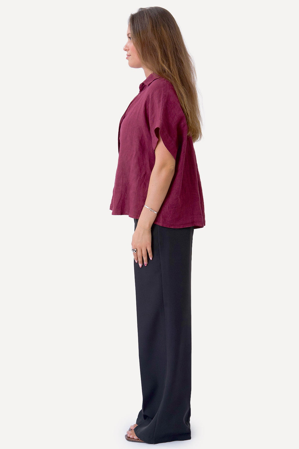 Astrid Linneskjorta - Röd