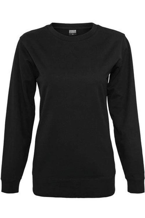 Basic Crewneck - Sort (dame) - TeeShoppen - Sort