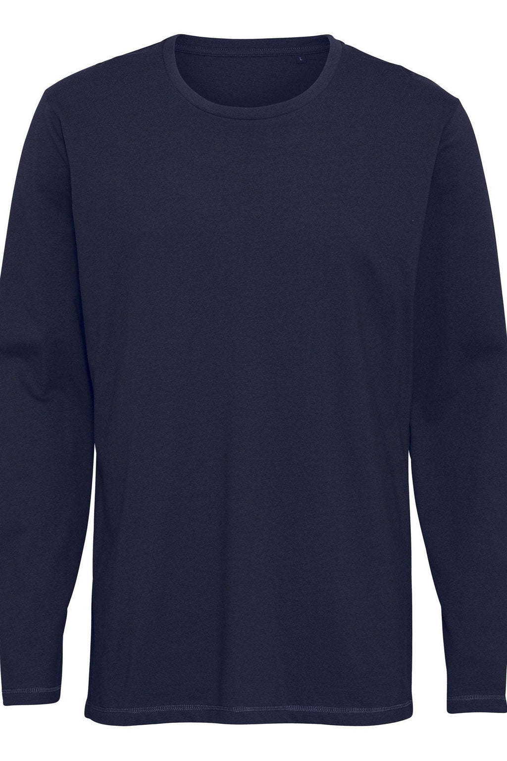 Basic Långärmad  Tee - Marinblå
