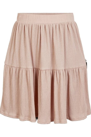 Basic mjuk mini Kjol - Misty rose
