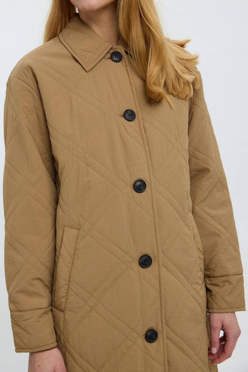 Bärnstene Merson Lång Jacka - Tigeröga