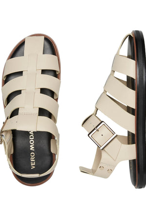 Gitta Lädersandal - Havre