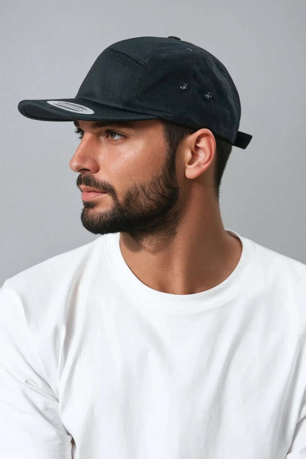 5 Panel Cap - Svart