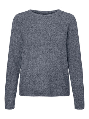 Mjuk Doffy Stickad tröja - Marinblå