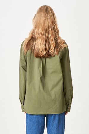 Amber Twill Skjorta - Grön